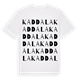 Kaddala ordlek t-shirt