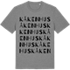 Mid Heather Gray t-shirt med Kåkenhus ordlek t-shirt