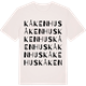 Vintage White t-shirt med Kåkenhus ordlek t-shirt