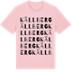 Pink Cotton t-shirt med Källberg ordlek t-shirt