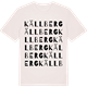 Vintage White t-shirt med Källberg ordlek t-shirt