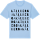 Blue Soul t-shirt med Källberga ordlek t-shirt