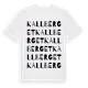 White t-shirt med Kallberget ordlek t-shirt