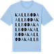 Blue Soul t-shirt med Kallboda ordlek t-shirt