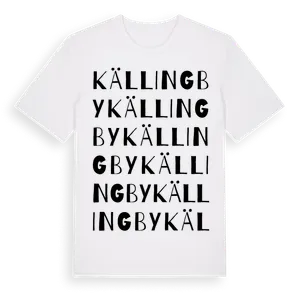 Källingby ordlek t-shirt – ekologisk bomull t-shirt från Pinshirt