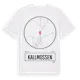White t-shirt med Kallmossen t-shirt