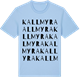 Blue Soul t-shirt med Kallmyra ordlek t-shirt