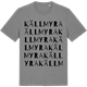 Mid Heather Gray t-shirt med Källmyra ordlek t-shirt