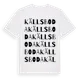 White t-shirt med Källsboda ordlek t-shirt