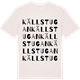 Vintage White t-shirt med Källstugan ordlek t-shirt