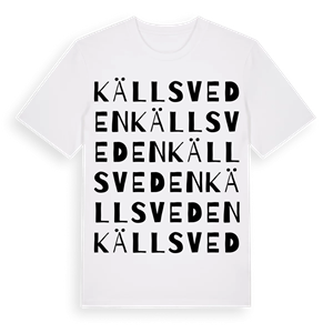 Källsveden ordlek t-shirt – ekologisk bomull t-shirt från Pinshirt