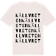 Vintage White t-shirt med Källvreten ordlek t-shirt