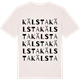 Vintage White t-shirt med Kälsta ordlek t-shirt
