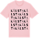 Pink Cotton t-shirt med Kälsta ordlek t-shirt