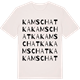 Vintage White t-shirt med Kamschatka ordlek t-shirt
