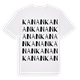 White t-shirt med Kanan ordlek t-shirt