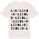 Vintage White t-shirt med Kanikebo ordlek t-shirt