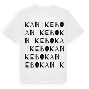 Kanikebo ordlek t-shirt – ekologisk bomull t-shirt från Pinshirt