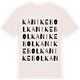 Vintage White t-shirt med Kanikebol ordlek t-shirt