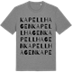 Mid Heather Gray t-shirt med Kapellhagen ordlek t-shirt