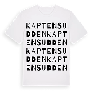 Kaptensudden ordlek t-shirt – ekologisk bomull t-shirt från Pinshirt