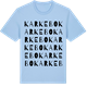 Blue Soul t-shirt med Karkebo ordlek t-shirt