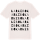 Vintage White t-shirt med Karkebo ordlek t-shirt
