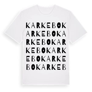 Karkebo ordlek t-shirt – ekologisk bomull t-shirt från Pinshirt
