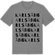 Mid Heather Gray t-shirt med Karlsäng ordlek t-shirt