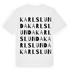 Karlslunda ordlek t-shirt – ekologisk bomull t-shirt från Pinshirt