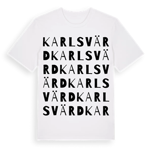 Karlsvärd ordlek t-shirt – ekologisk bomull t-shirt från Pinshirt