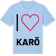 Blue Soul t-shirt med Jag älskar Karö t-shirt stort tryck