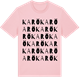 Pink Cotton t-shirt med Karö ordlek t-shirt