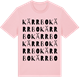 Pink Cotton t-shirt med Kärrbo ordlek t-shirt