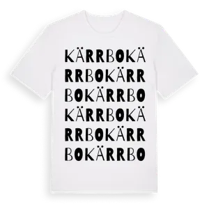 Kärrbo ordlek t-shirt – ekologisk bomull t-shirt från Pinshirt