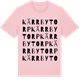 Pink Cotton t-shirt med Kärrbytorp ordlek t-shirt