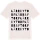 Vintage White t-shirt med Kärrbytorp ordlek t-shirt