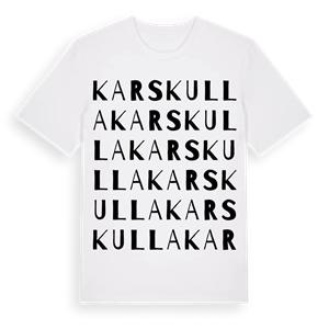 Karskulla ordlek t-shirt – ekologisk bomull t-shirt från Pinshirt