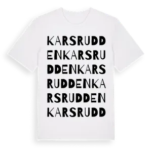 Karsrudden ordlek t-shirt – ekologisk bomull t-shirt från Pinshirt