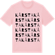 Pink Cotton t-shirt med Kårsta ordlek t-shirt