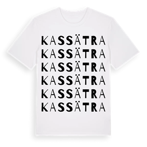 Kassätra ordlek t-shirt – ekologisk bomull t-shirt från Pinshirt