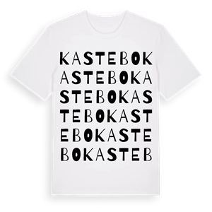 Kastebo ordlek t-shirt – ekologisk bomull t-shirt från Pinshirt