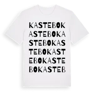 Kastebo ordlek t-shirt – ekologisk bomull t-shirt från Pinshirt