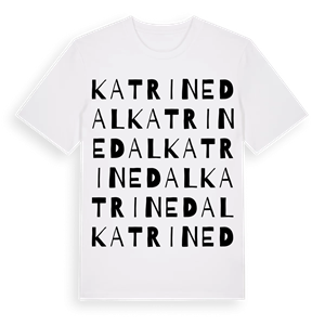 Katrinedal ordlek t-shirt – ekologisk bomull t-shirt från Pinshirt