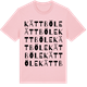 Pink Cotton t-shirt med Kättböle ordlek t-shirt