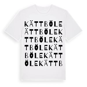 Kättböle ordlek t-shirt – ekologisk bomull t-shirt från Pinshirt