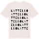 Vintage White t-shirt med Kattelbo ordlek t-shirt