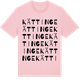 Pink Cotton t-shirt med Kättinge ordlek t-shirt