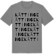 Mid Heather Gray t-shirt med Kättinge ordlek t-shirt