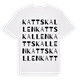 Kattskallen ordlek t-shirt